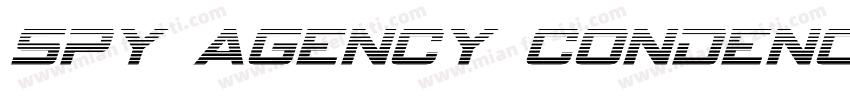 Spy Agency Condenced Italic字体转换